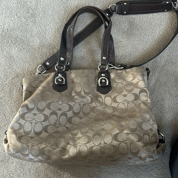 Coach Signature Brown Carryall - Picture 3 of 7